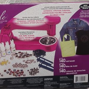 Next style fashion art rhinstones applicator "sewing" machine and accessories